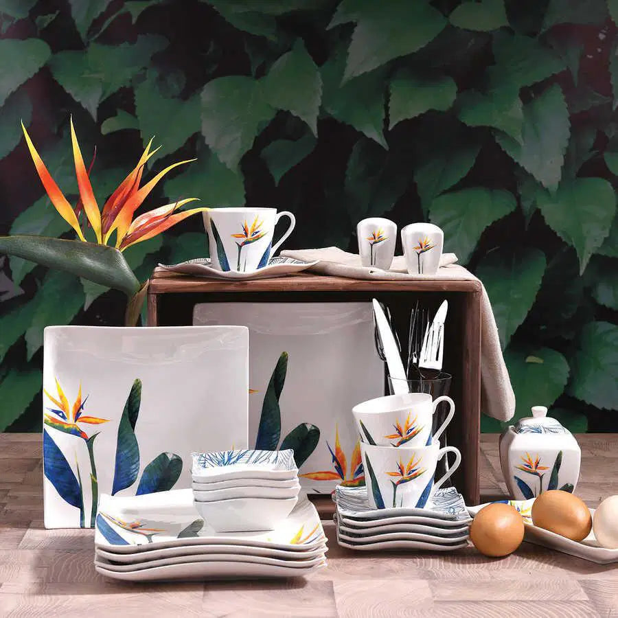 KORKMAZ Link Collection 28 Parça Kare Kahvaltı Takımı - A8585