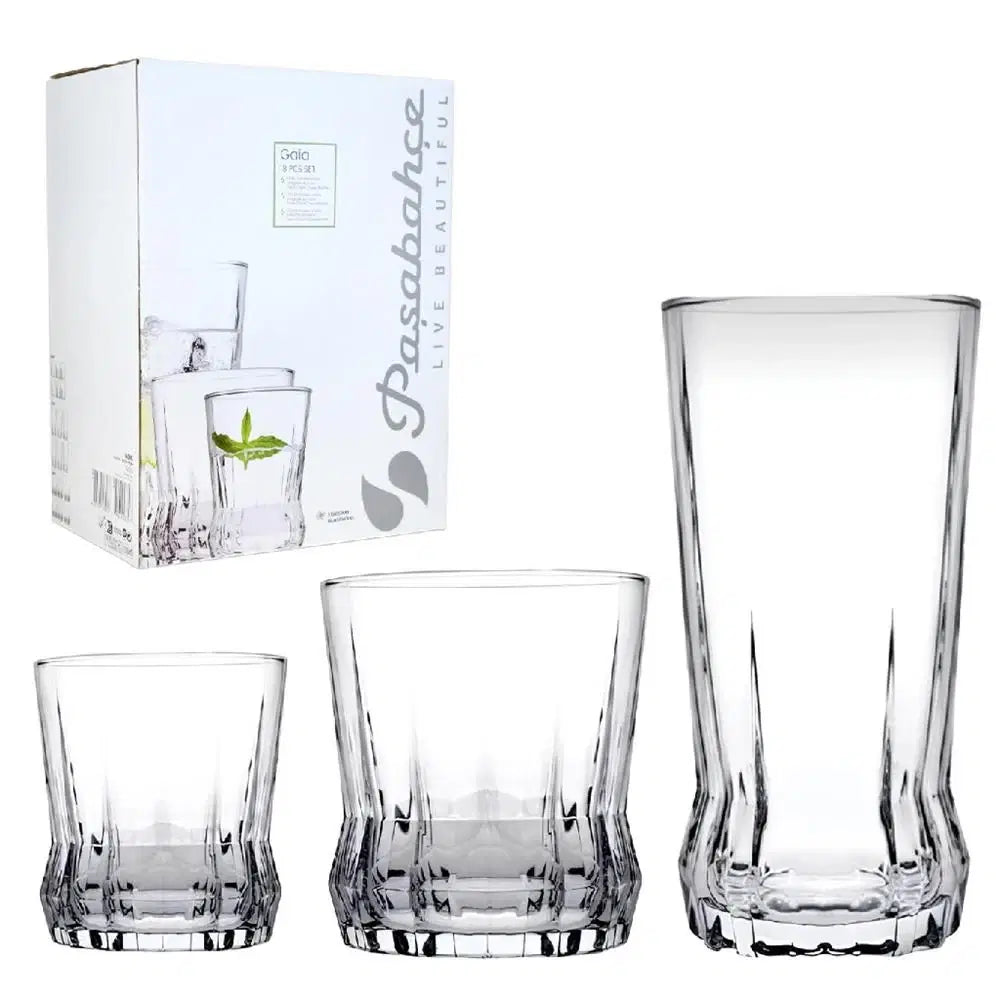 PAŞABAHÇE Gaia Bardak 18'li Set