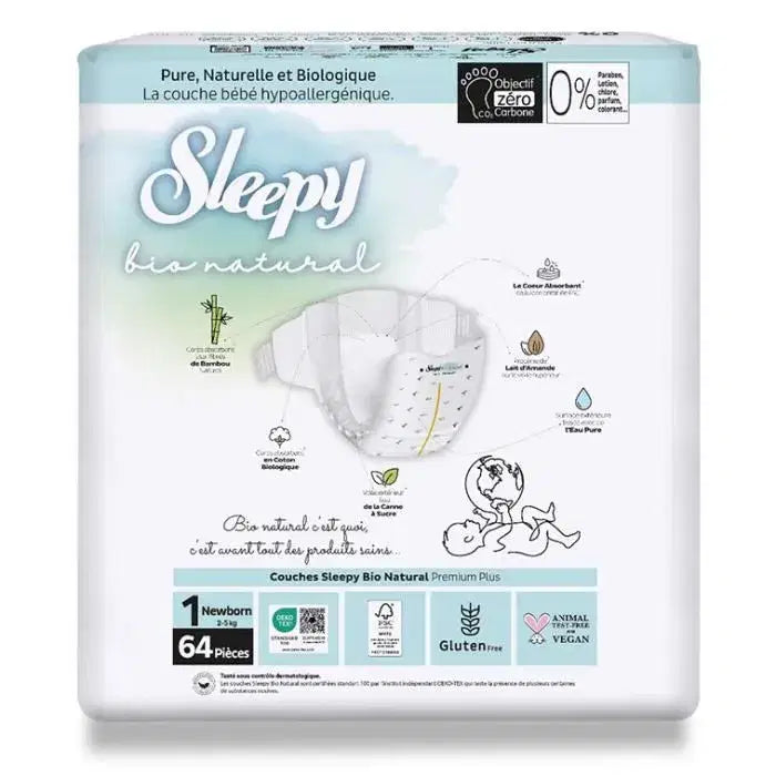 SLEEPY BIO Natural Bebek Bezi T1 - 64