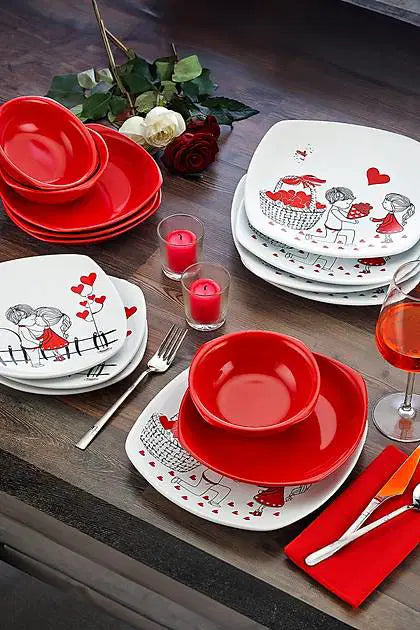 KERAMIKA Keraart Keramira Yemek Takımı 24 Parça 6 Kişilik