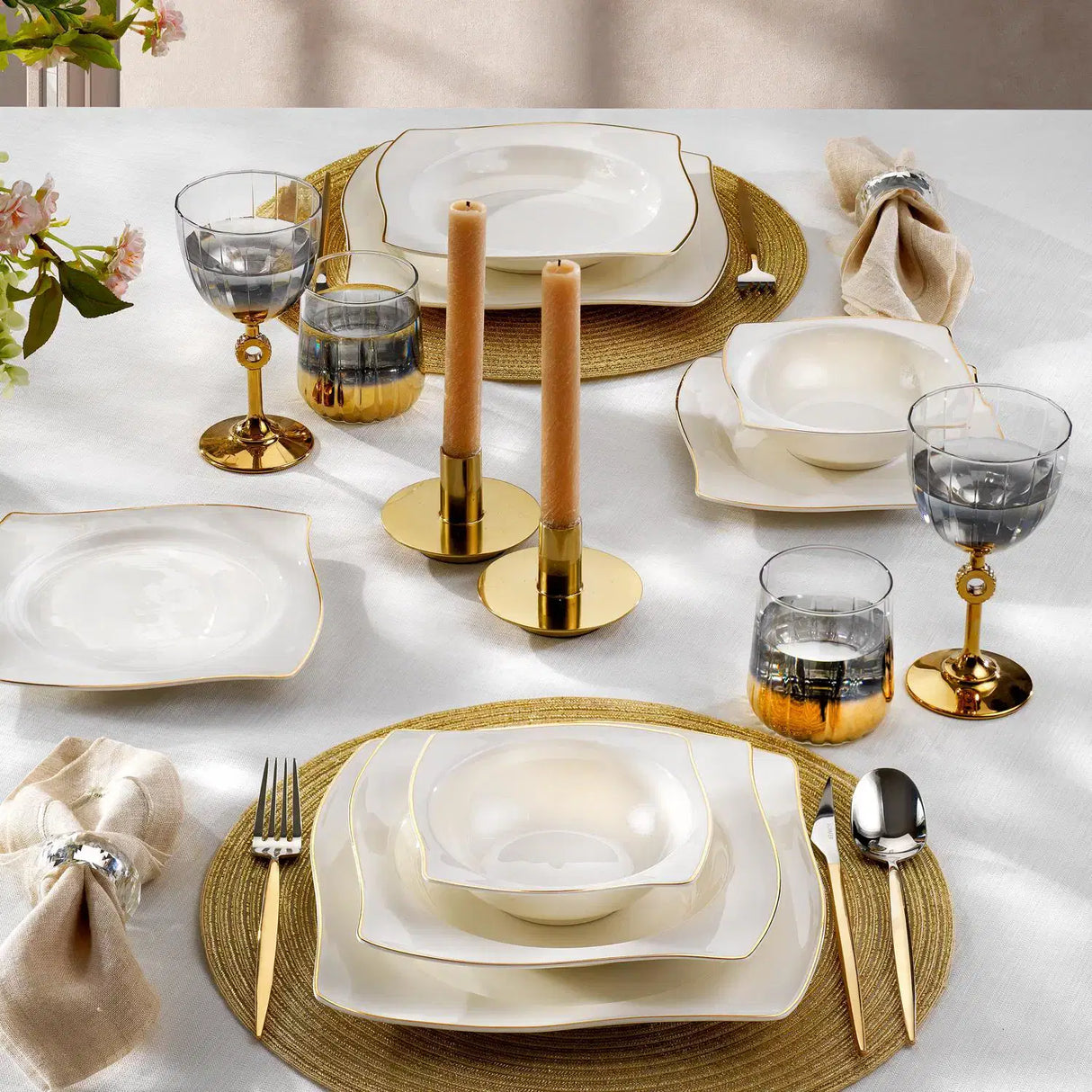 SCHAFER Bety Gold Yemek Takımı - 48 Parça