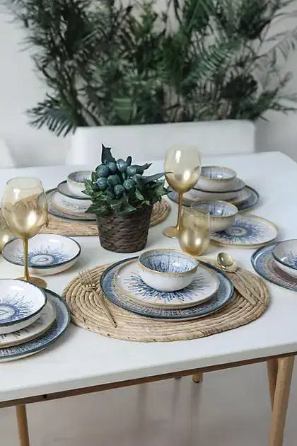 KERAMIKA Hydra Yemek Takımı 24 Parça 6 Kişilik