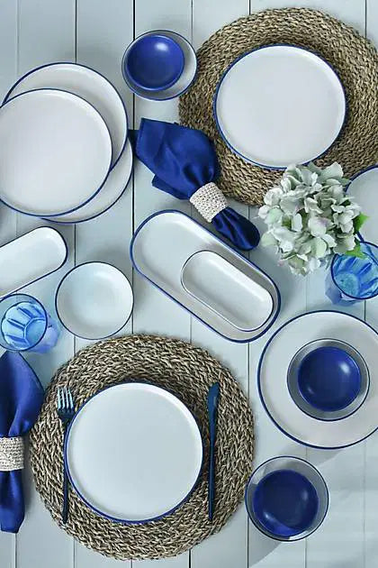 KERAMIKA Line Blue Kahvaltı Takımı 18 Parça 6 Kişilik 20004