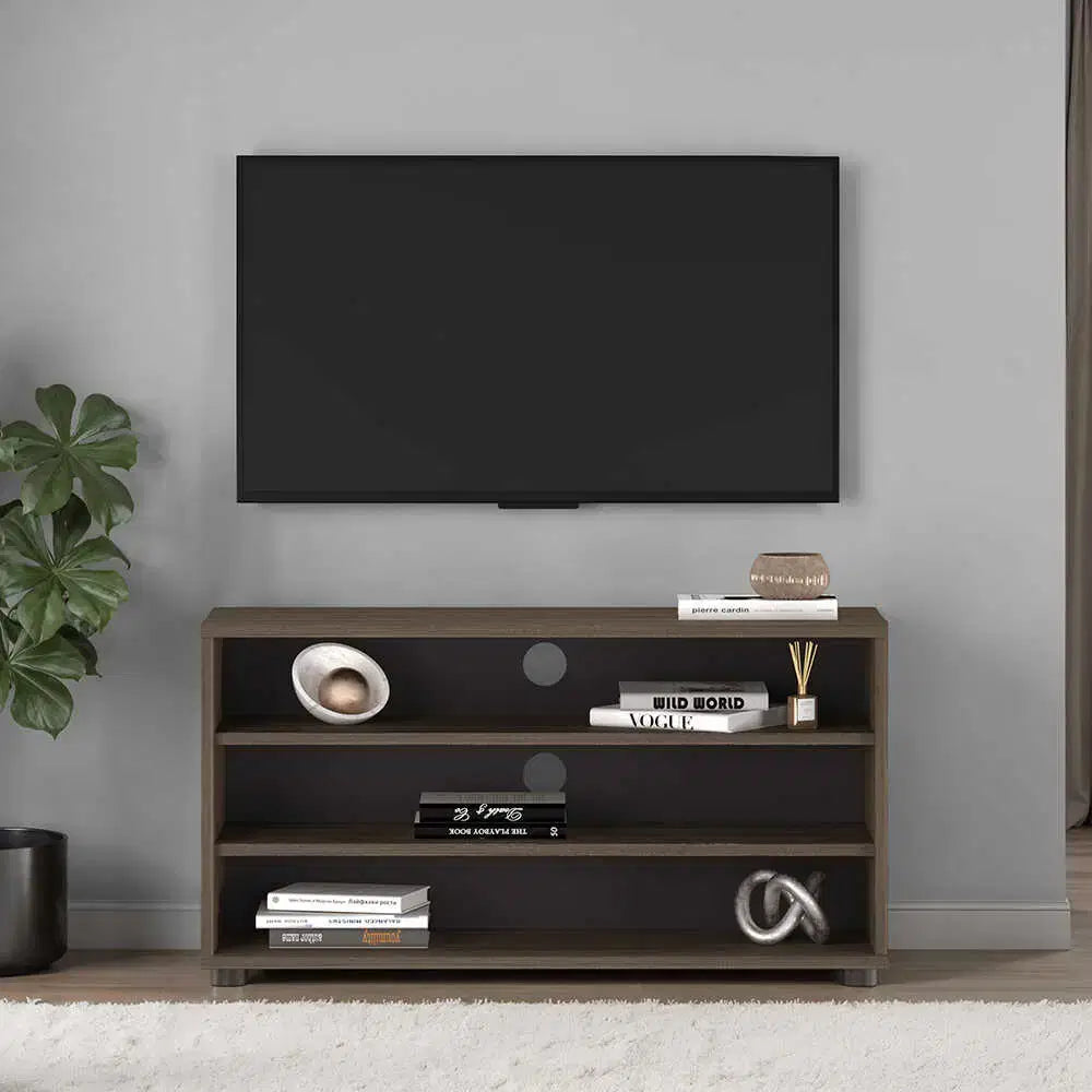 ADORE Flat Line 3 Bölmeli Tv Sehpası - Latte 90x48x35 cm