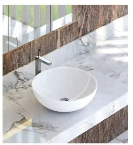 Yuvarlak Tezgâh Üstü Lavabo (45x45) - Idevit