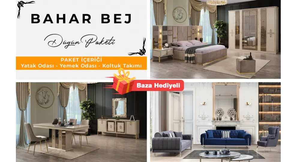 FLYMOB Bahar Bej Düğün Paketi