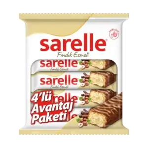 SARELLE Duo Fındık kreması ile Doldurulmuş Gofret Paketi - 4'lu