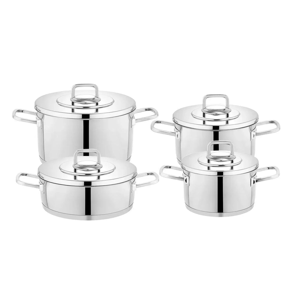 SCHAFER New Prime Çelik Inox Tencere Seti - 8 Parça
