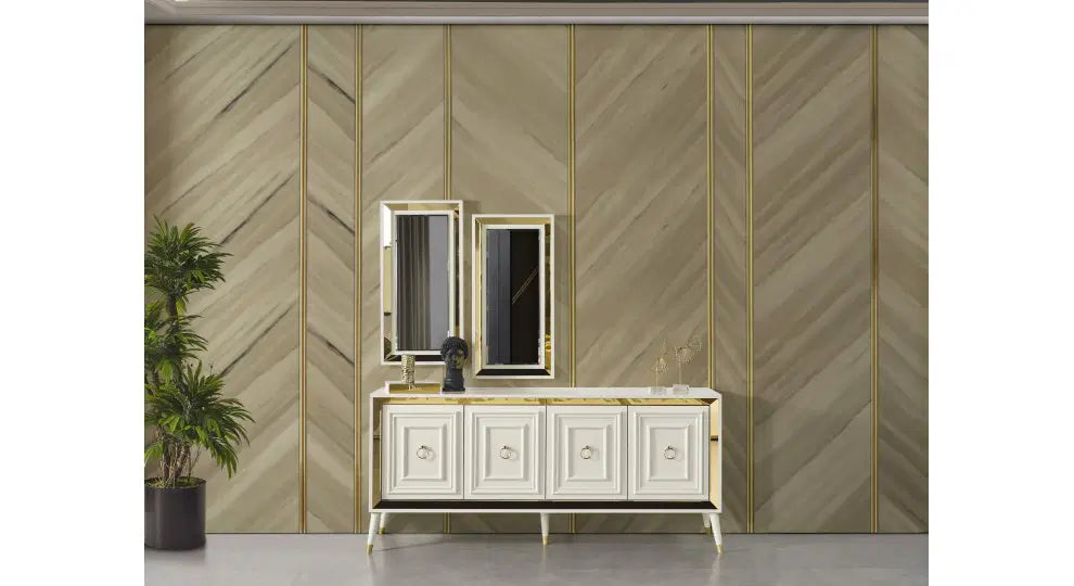 FLYMOB Rose Gold Yemek Odası