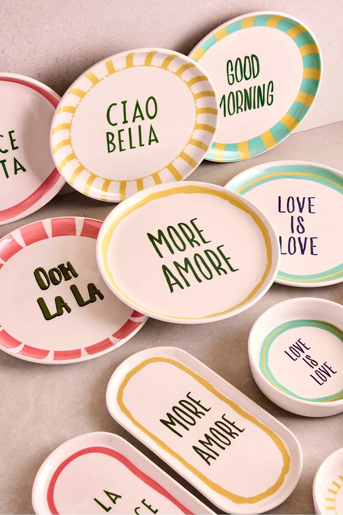 PEROTTI La Dolce Vita - 14 Parça 6 Kişilik Seramik Kahvaltı Seti