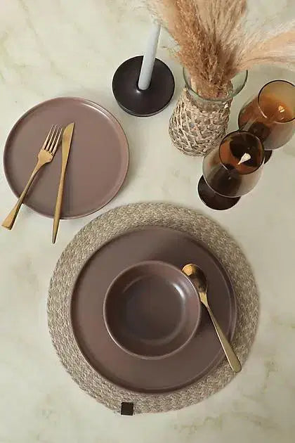 KERAMIKA Nordic Mat Açık Taupe Yemek Takımı 18 Parça 6 Kişilik 958