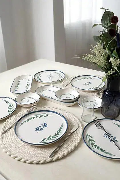 KERAMIKA Daphne Kahvaltı Takımı 12 Parça 6 Kişilik 22922-23-25