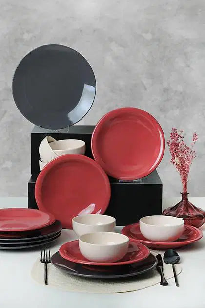 KERAMIKA Noble Mix Yemek Takımı 18 Parça 6 Kişilik 030-520-623