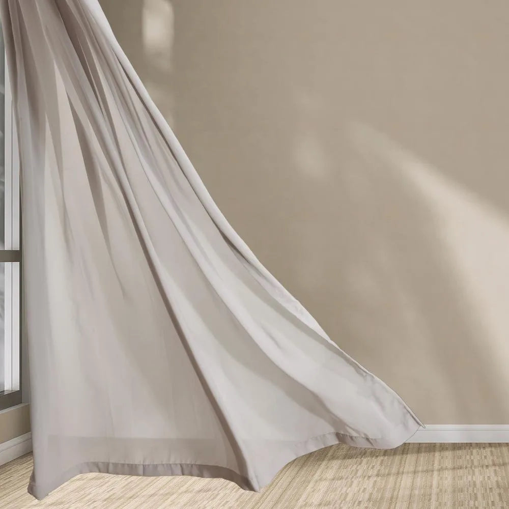 Evidea Soft Mila Tül Perde - Gri - 300x270 cm