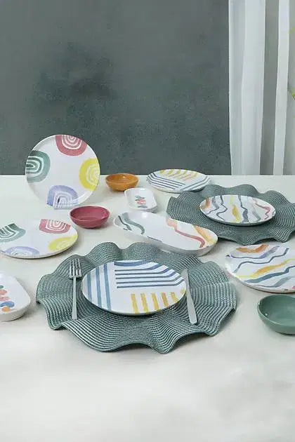 KERAMIKA Etnik Kahvaltı Takımı 13 Parça 6 Kişilik 22551
