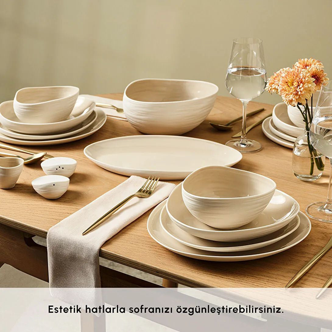 Karaca Red Carpet Earth Collection Rise 55 Parça 12 Kişilik Yemek Takımı