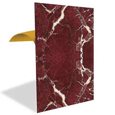 FLYBAT Bordo Mermer Desenli Pvc Panel