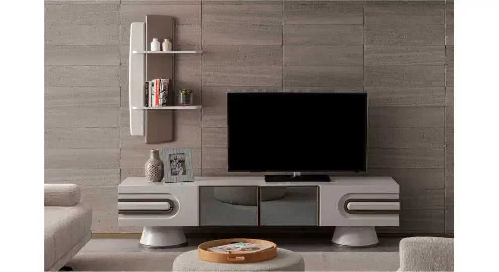 FLYMOB Dolunay Tv Ünitesi (Yüzler MDF, Kasa Suntalem)
