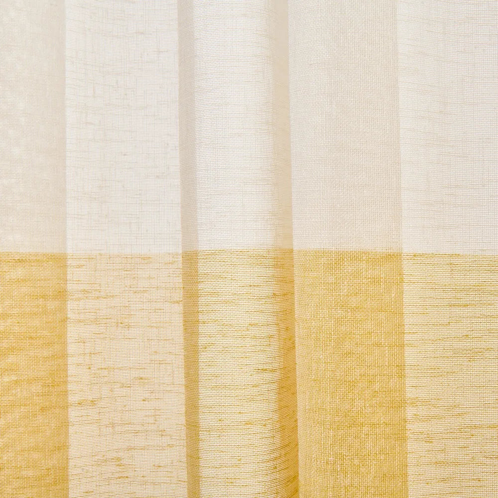Evidea Soft Sarı Yoğunluklu Fon Perde - Renkli / Sarı - 140x270 cm