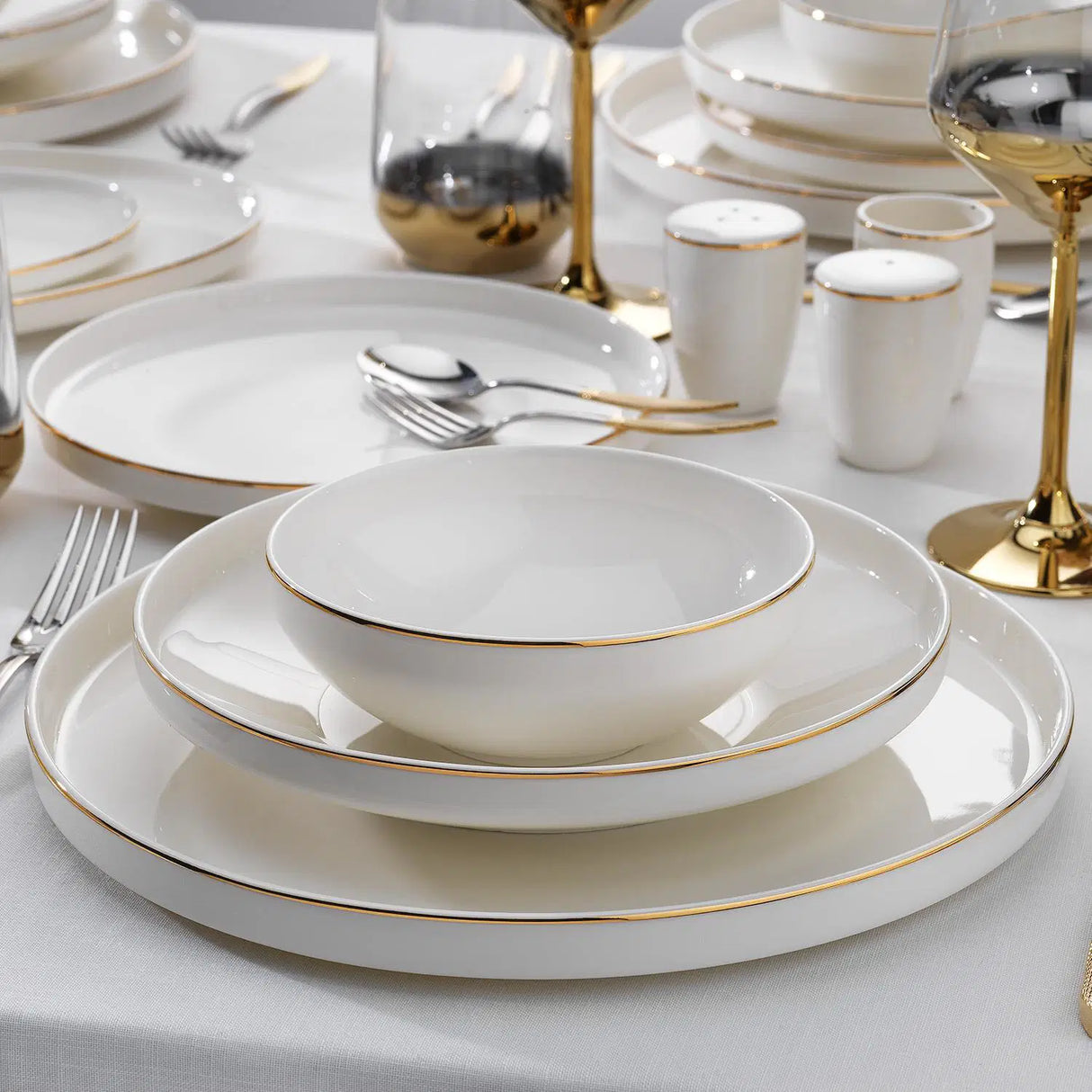 SCHAFER Adel Gold Yemek Takımı - 56 Parça