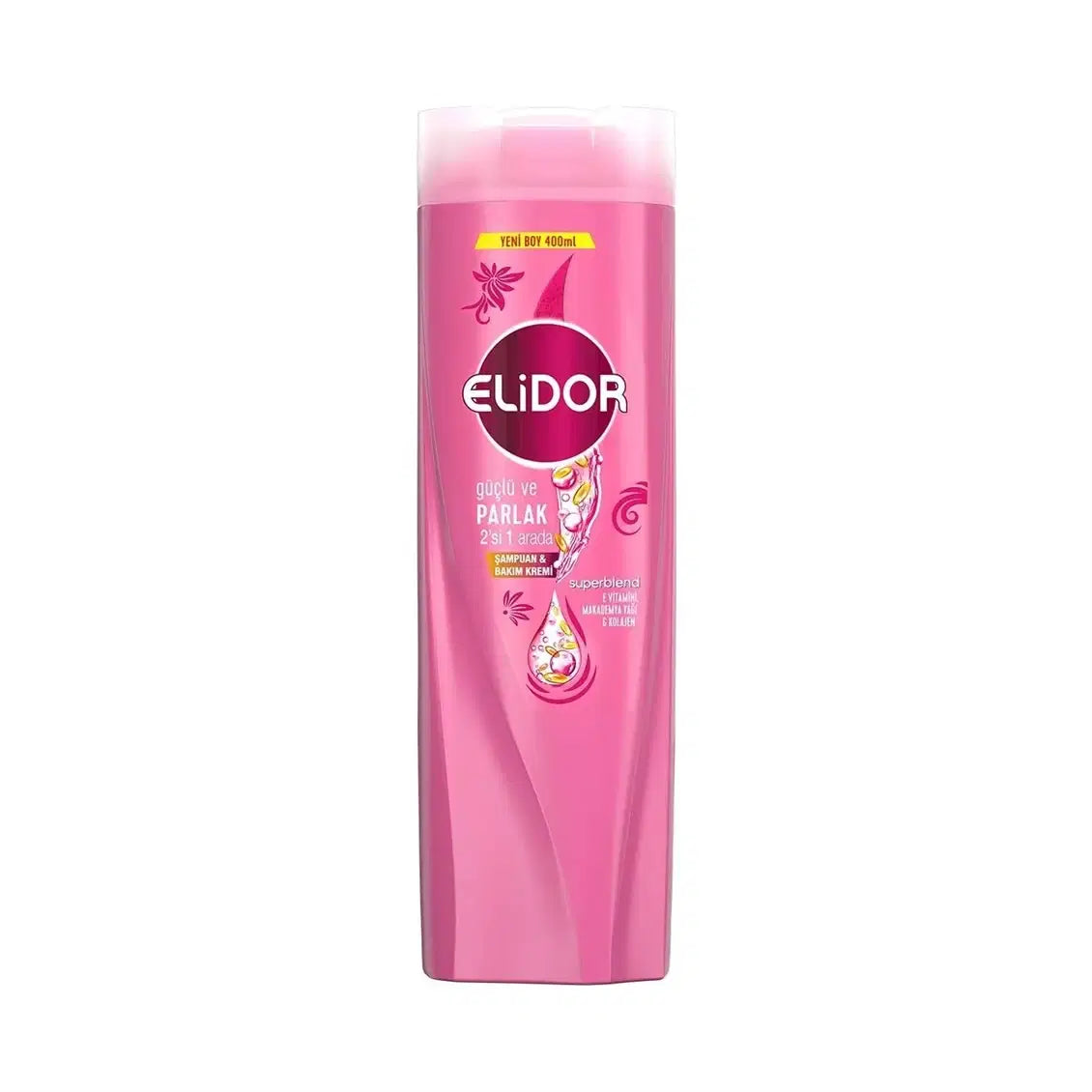 ELIDOR Şampuan Güçlü ve Parlak - 400ml Pembe