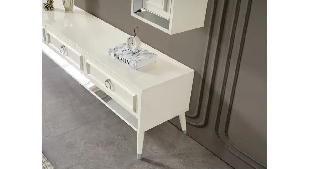FLYMOB Rose Gümüş Tv Ünitesi