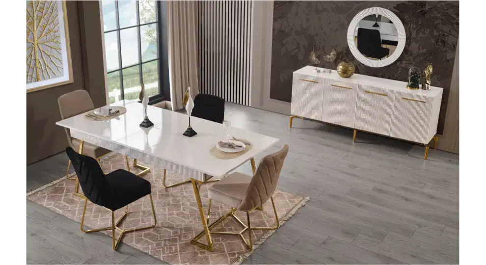 FLYMOB Beykoz Aytaşı Yemek Odası %100 MDF