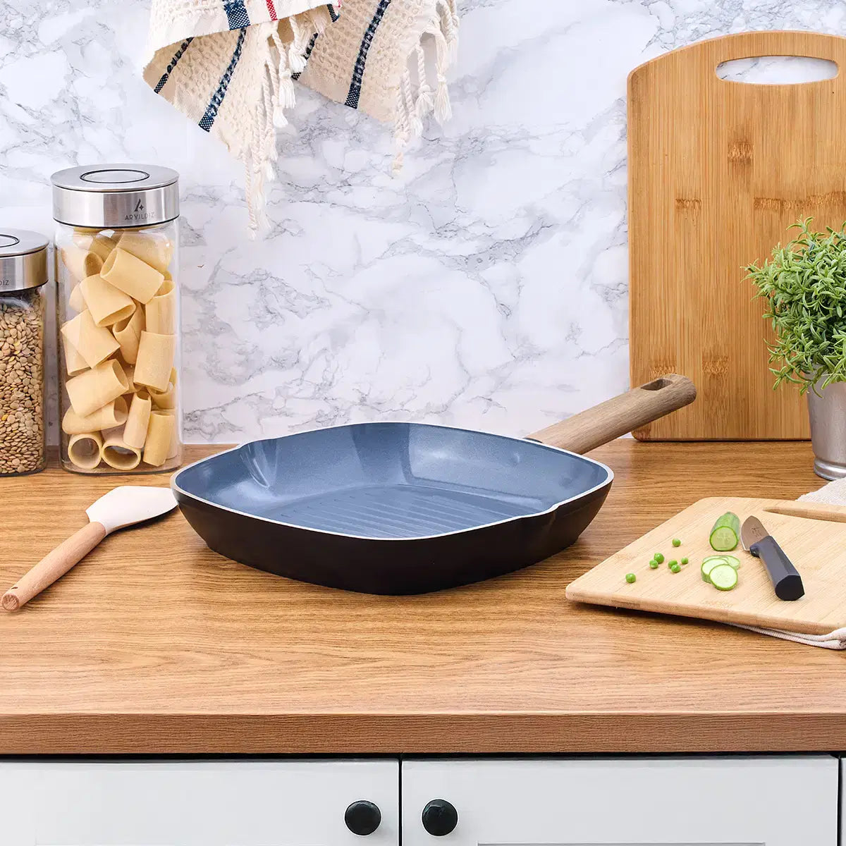 Aryıldız Eco Ceramic Grill Tava 28 cm