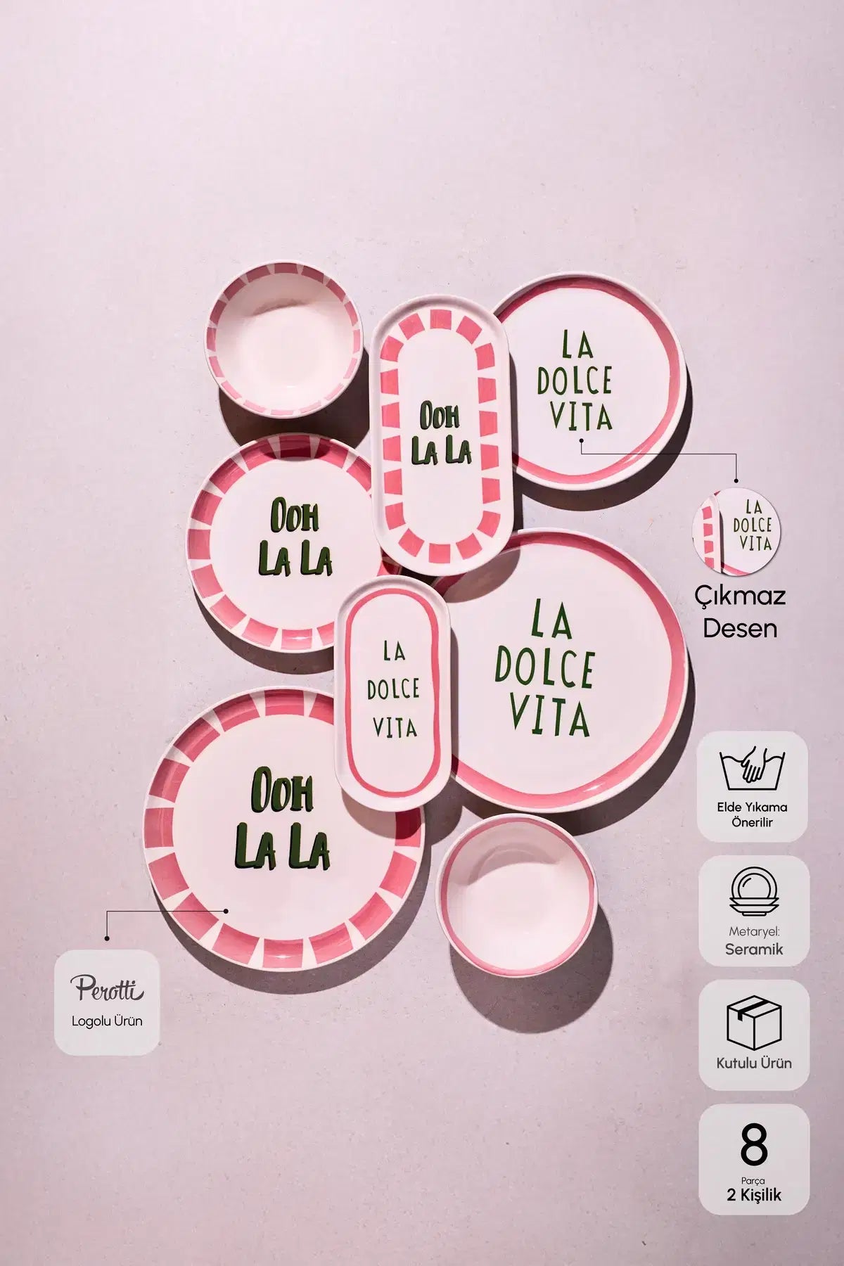 PEROTTI La Dolce Vita - 8 Parça Yemek Takimi