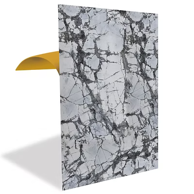 FLYBAT Siyah Çizgili Mermer Desenli Panel Pvc