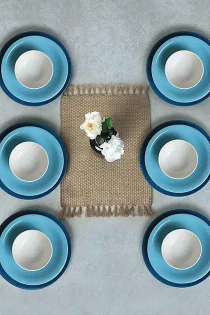 KERAMIKA Blue Mix Yemek Takımı 18 Parça 6 Kişilik 031-413-420