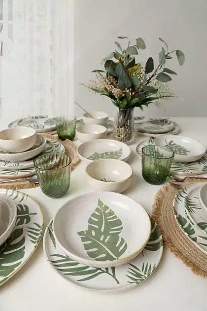 KERAMIKA Forest Yemek Takımı 24 Parça 6 Kişilik 22726-27-28