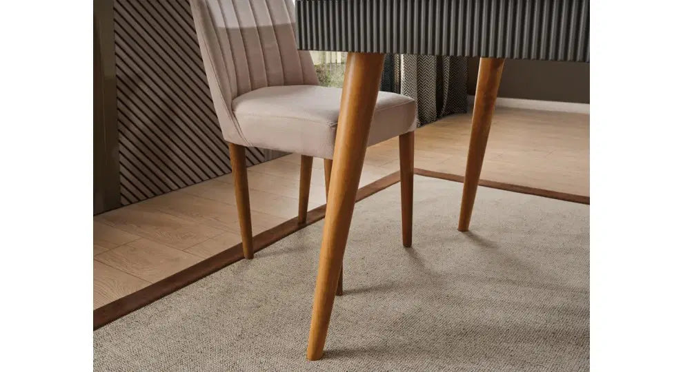 FLYMOB Çırağan Ceviz Yemek Odası %100 MDF