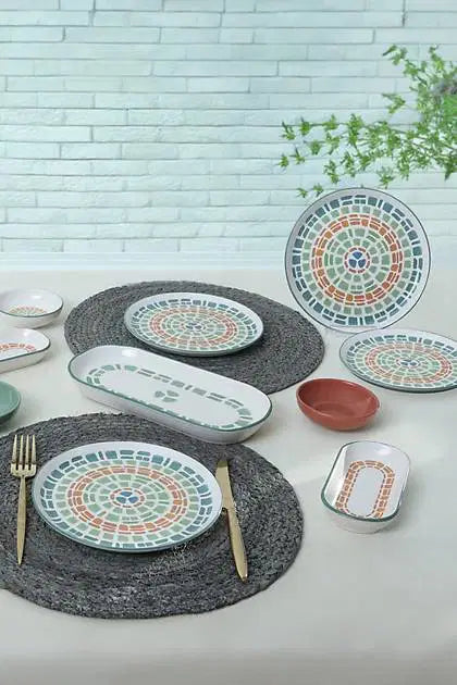 KERAMIKA Etnik Kahvaltı Takımı 13 Parça 6 Kişilik 22554