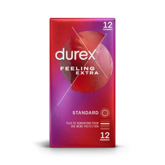DUREX Ekstra İnce ve Kaygan Extra Feeling 12 li