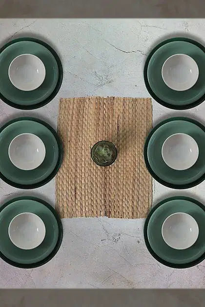 KERAMIKA Green Mix Yemek Takımı 18 Parça 6 Kişilik 031-303-308