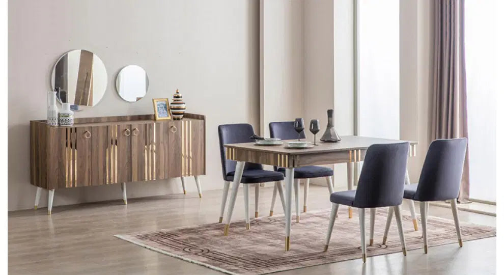 FLYMOB Lotus Ceviz Yemek Odası