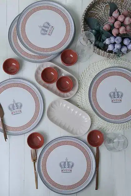 KERAMIKA Royal Majesty Kahvaltı Takımı 14 Parça 6 Kişilik