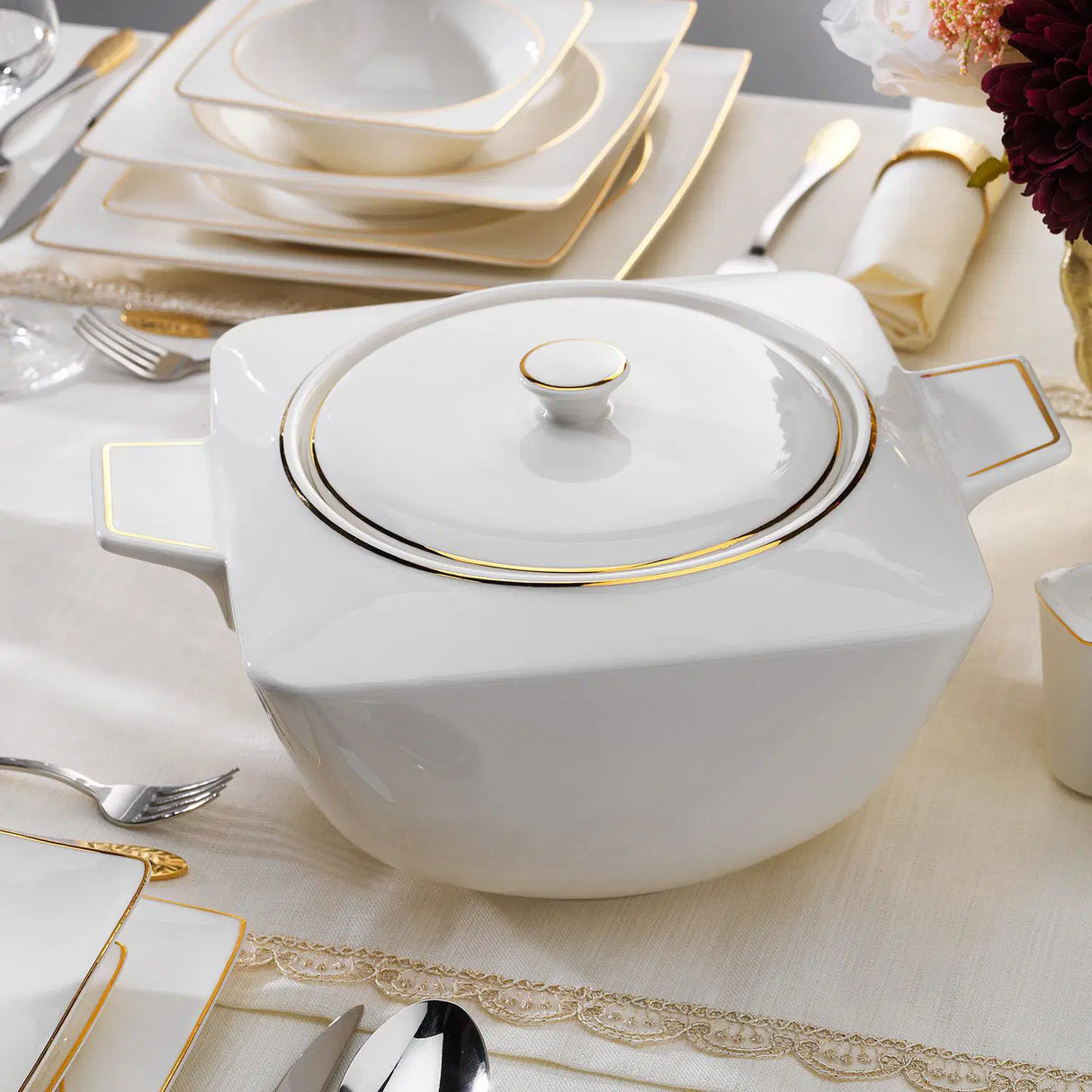 SCHAFER Adel Gold Yemek Takımı - 56 Parça