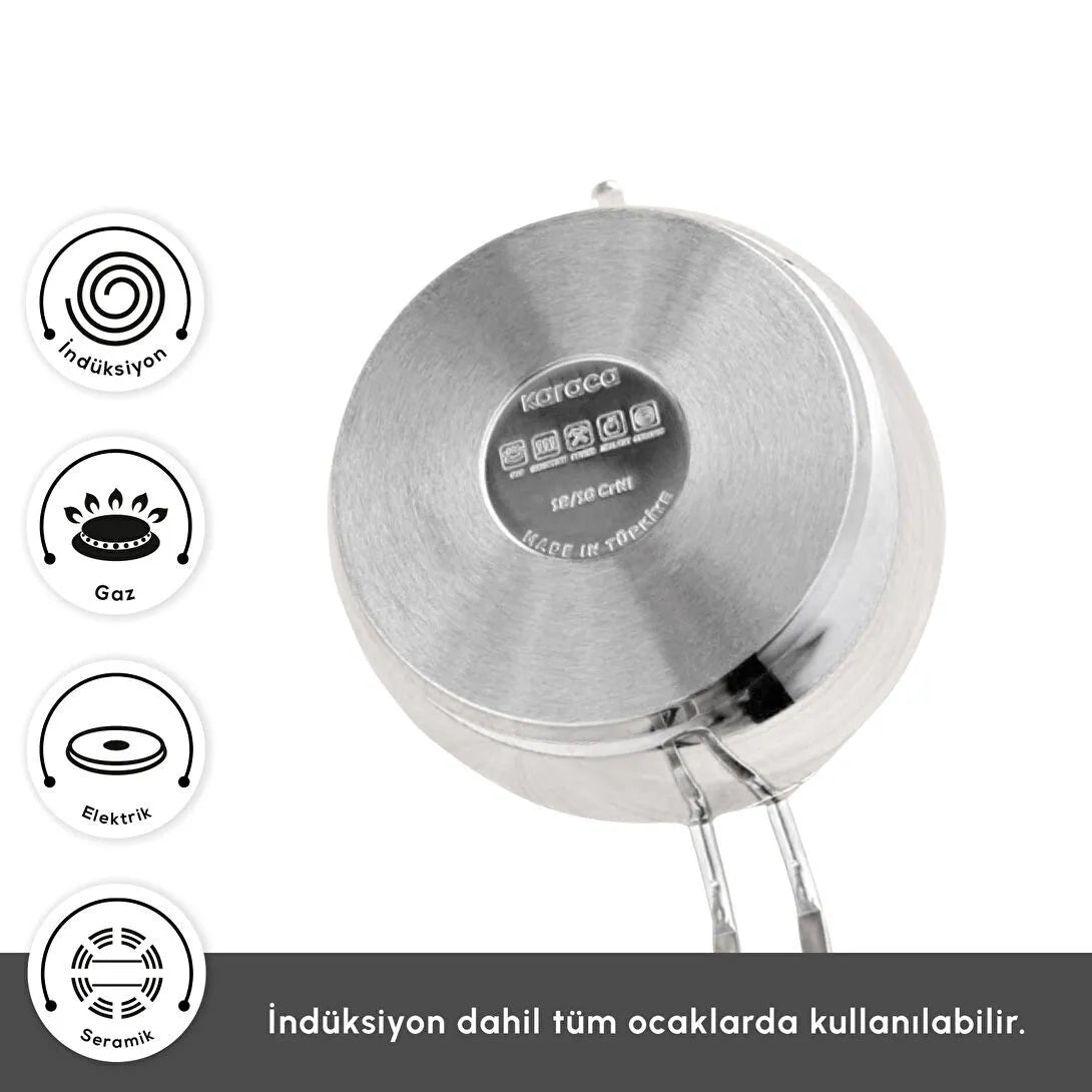 Karaca Powersteel Pro 316+ Tokyo Midi Çelik İndüksiyon Tabanlı Çaydanlık Takımı