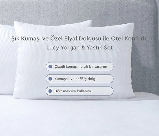 Yataş Bedding Lucy Yorgan&Yastık Set Çift Kişi