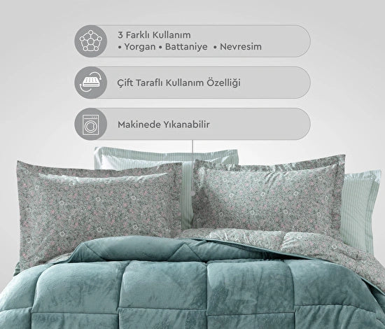 Yataş Bedding Piante Triola Set Mint