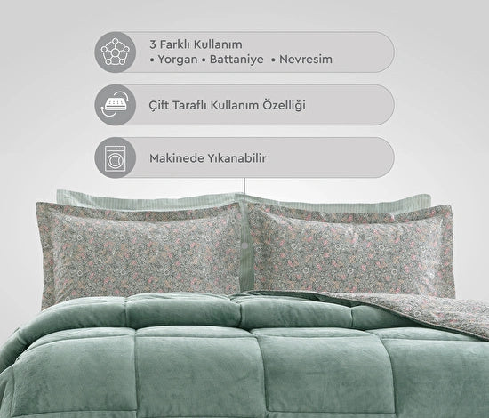 Yataş Bedding Piante Triola Set Mint