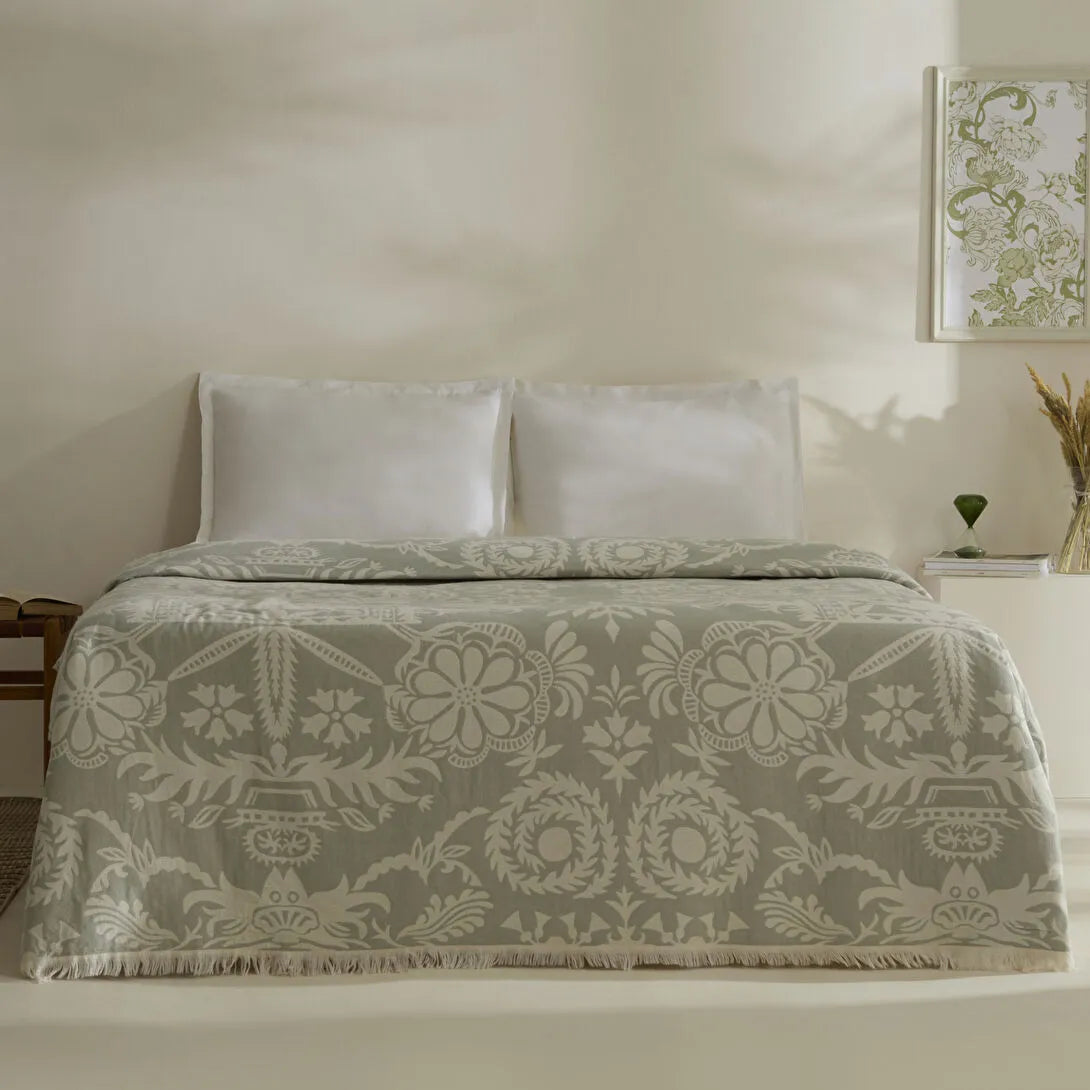Karaca Home Avery Müslin Çift Kişilik Tek Pike Mint