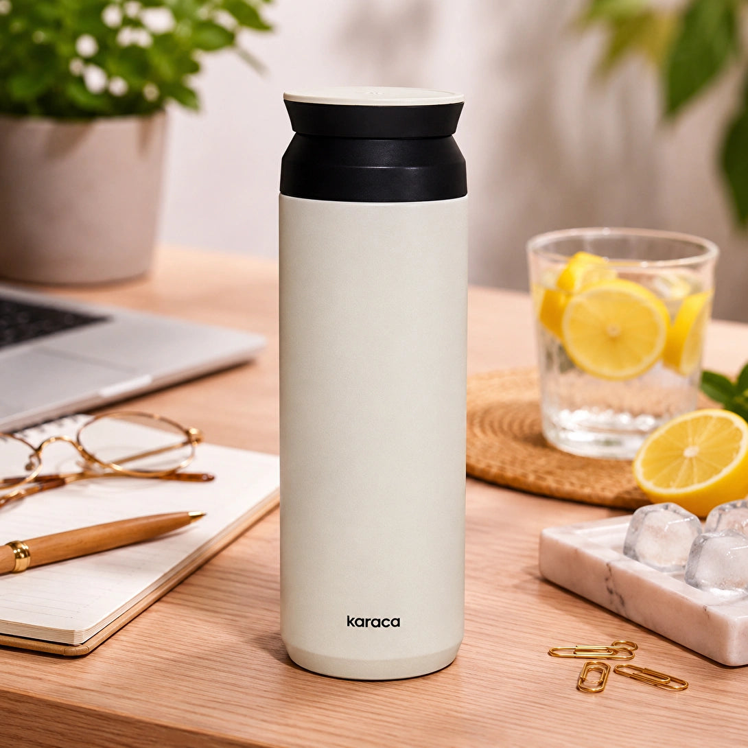 Karaca Rainbow Çelik Sızdırmaz Termos Krem 350 ml