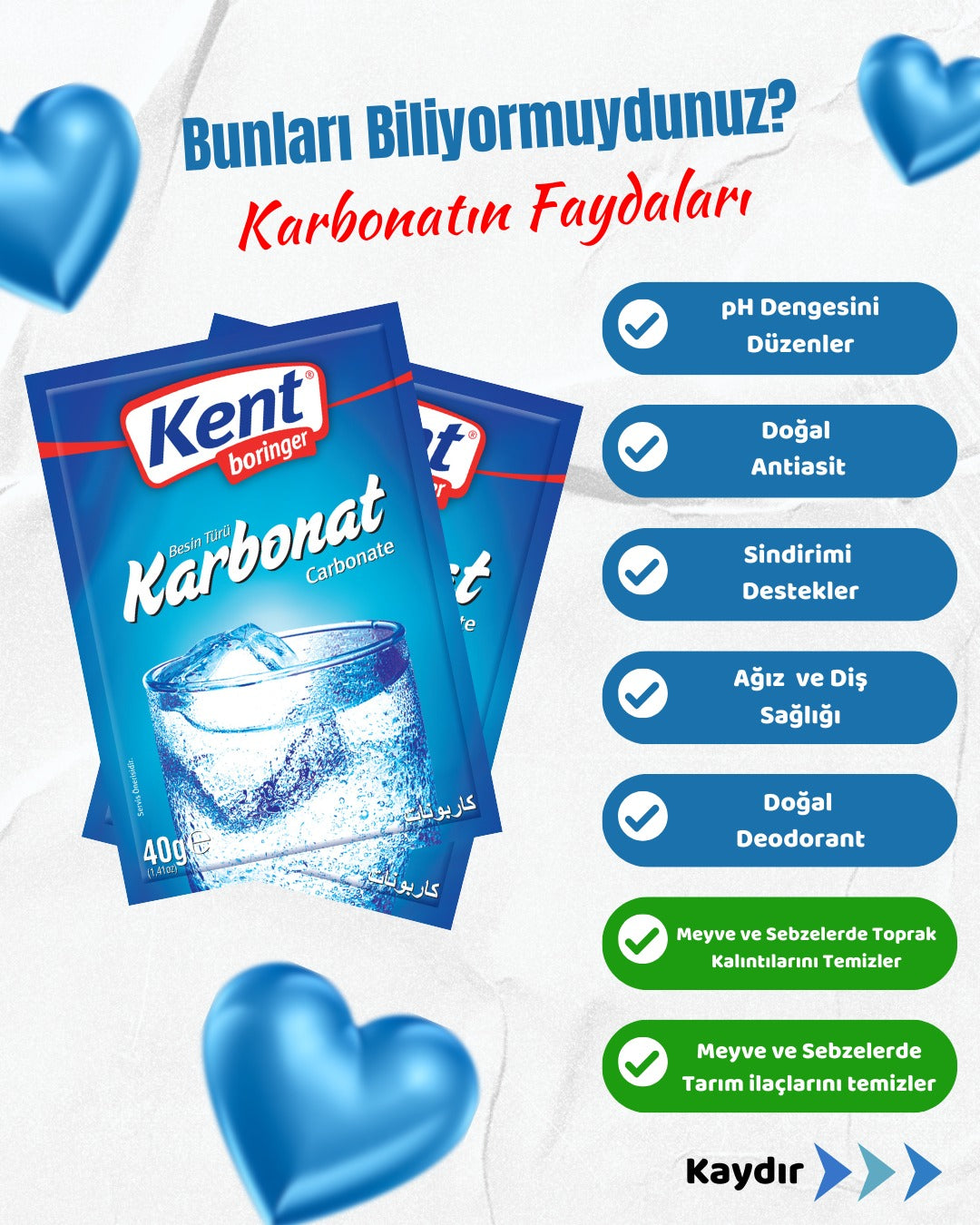Kent Boringer Karbonat 40 gr