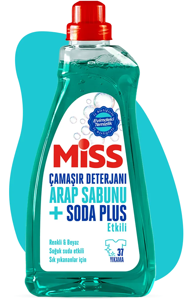 Miss Çamaşır Deterjanı Arap Sabunu + Soda Plus 1500 ml