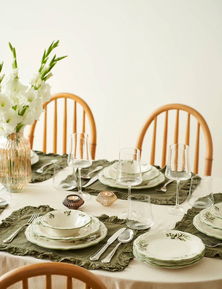 Julia Stoneware 24 Parça 6 Kişilik Yemek Takımı Yeşil