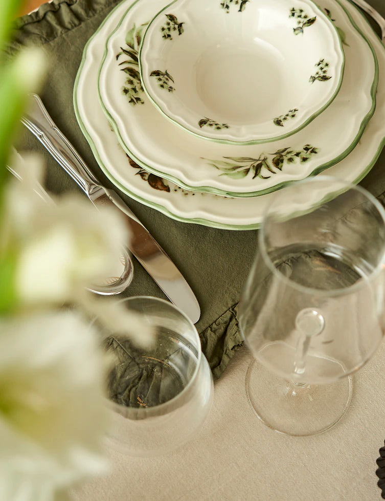 Julia Stoneware 24 Parça 6 Kişilik Yemek Takımı Yeşil