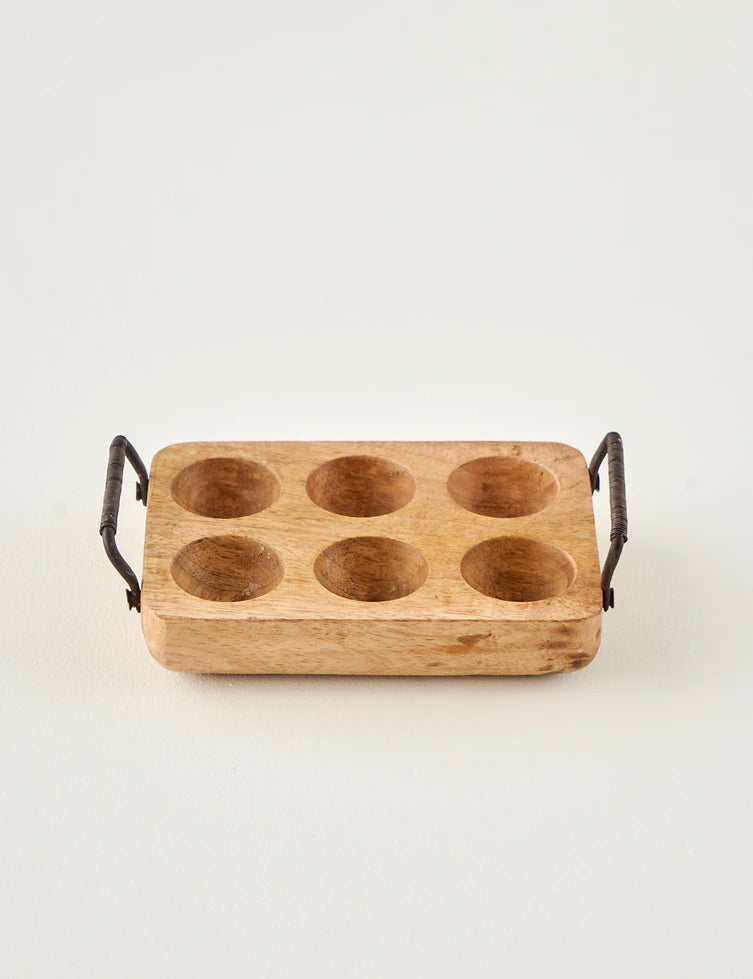 Spark 6'lı Yumurtalık Naturel (20x12x4,5 cm)